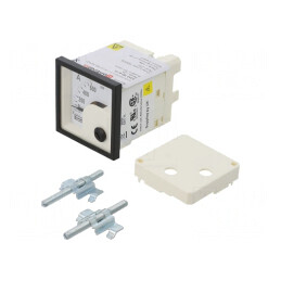 Ampermetru pe panou AC True RMS 0-750A/1,5kA Clasa 1.5 48x48mm | Electronic-mag.ro | Componente Electronice