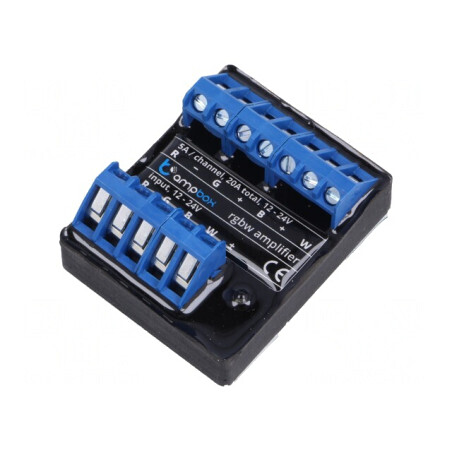 Amplificator LED în Carcasă 12-24VDC AMPBOX | Electronic-mag.ro | Componente Electronice