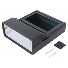 Carcasă Desktop Neagră ABS 154x173x61mm | Electronic-mag.ro | Componente Electronice