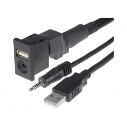 Adaptor USB/AUX Mitsubishi Jack 3,5mm 4pin USB A | Electronic-mag.ro | Componente Electronice
