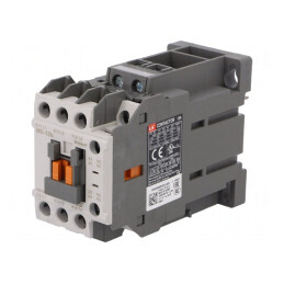 Contactor tripolar 12A 24VDC cu contacte auxiliare NO NC