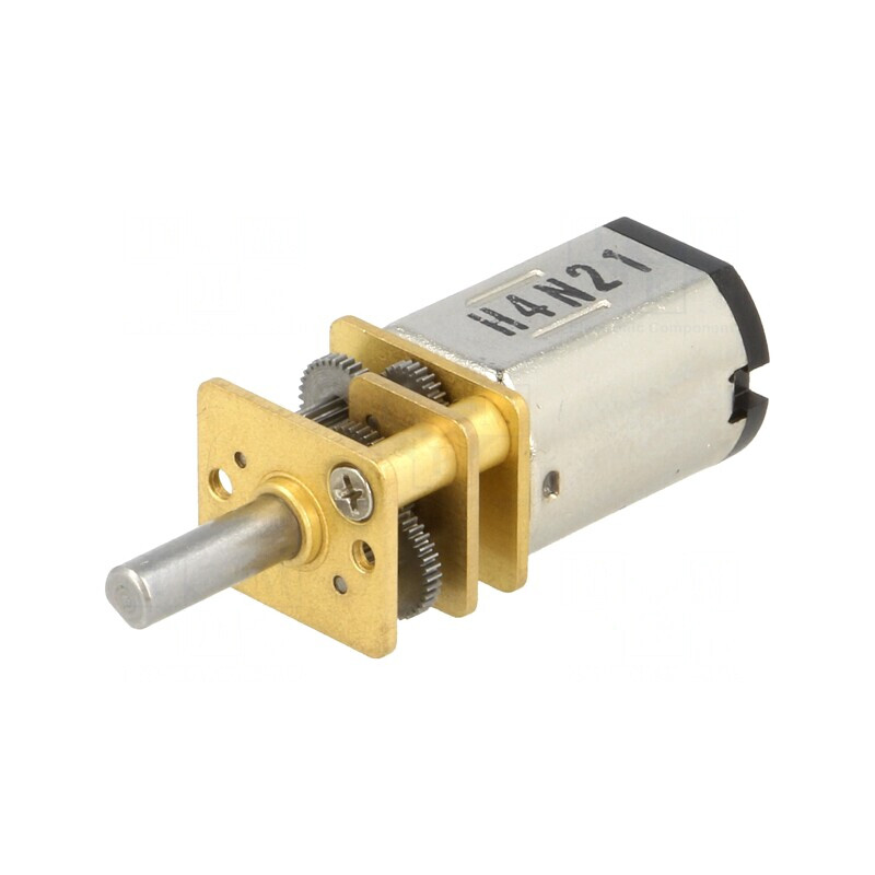 Motoraș DC cu Transmisie HPCB 12V 750mA 250:1 Ax Crestătură D | Electronic-mag.ro | Componente Electronice