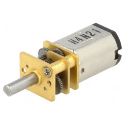 Motoraș DC cu Transmisie HPCB 12V 750mA 250:1 Ax Crestătură D | Electronic-mag.ro | Componente Electronice