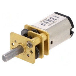 Motor DC 12V cu Transmisie HPCB și Ax Crestătură D | Electronic-mag.ro | Componente Electronice