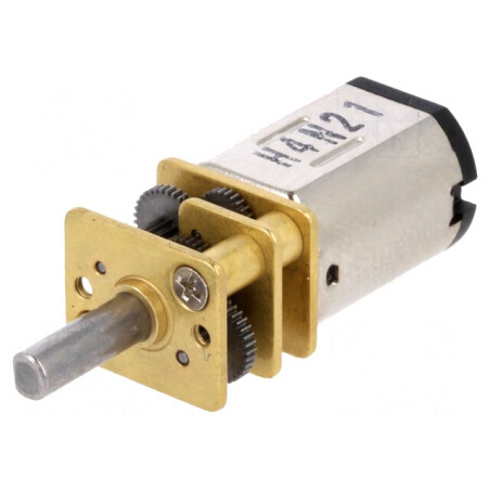 Motor DC 12V cu Transmisie HPCB și Ax Crestătură D | Electronic-mag.ro | Componente Electronice