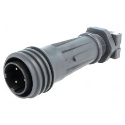 Mufă Circulară 3 PIN Filet Exterior | Electronic-mag.ro | Componente Electronice