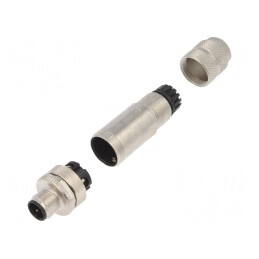 Mufă M12 4-PIN Ethernet Cablu IP67 Drept | Electronic-mag.ro | Componente Electronice