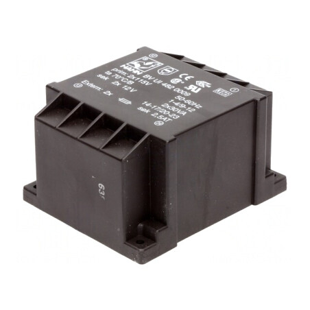 Transformator Încapsulat 60VA 115VAC 12V 2,5A PCB | Electronic-mag.ro | Componente Electronice