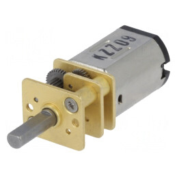 Motor DC cu Transmisie HPCB 6V 1.5A Ax Crestătură D 15:1 Micro Metal Gearmotor | Electronic-mag.ro | Componente Electronice