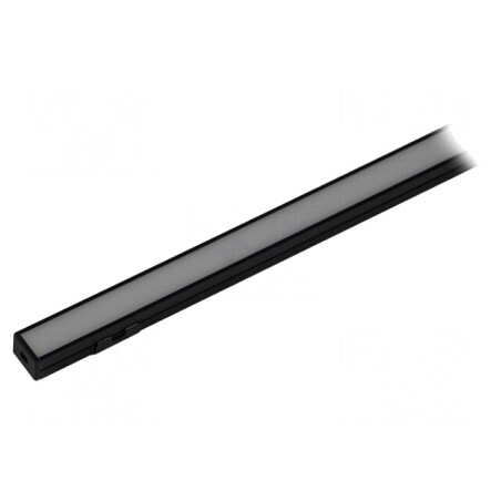 Profil Aluminiu Negru 2m pentru Module LED | Electronic-mag.ro | Componente Electronice