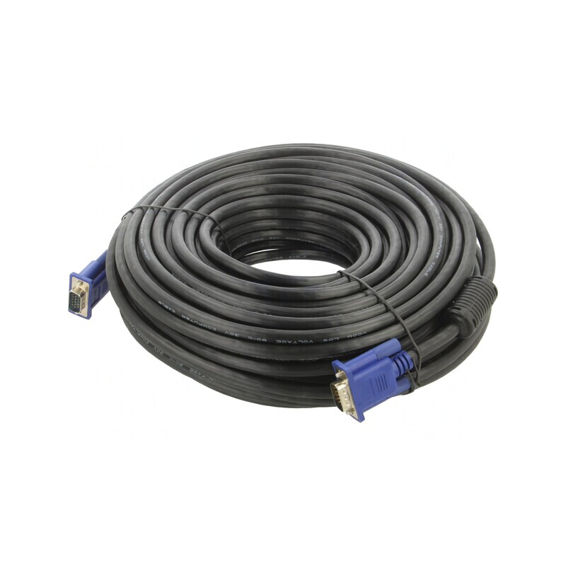 Cablu D-Sub 15pin HD Negru 30m