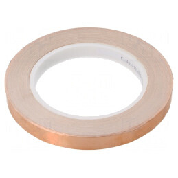 Bandă Electroconductoare 12mm x 33m Cupru 6% | Electronic-mag.ro | Componente Electronice