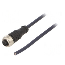 Cablu de conectare M12 4 PIN 3m 250VAC 4A IP69K | Electronic-mag.ro | Componente Electronice