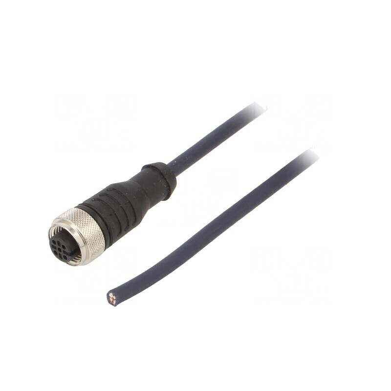 Cablu de conectare M12 4 PIN 3m 250VAC 4A IP69K | Electronic-mag.ro | Componente Electronice