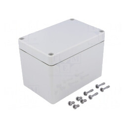 Carcasă universală gri 80x120x85 mm IK07 EURONORD | Electronic-mag.ro | Componente Electronice