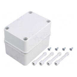 Carcasă Universală Gri 80x110x85mm PICCOLO IK08 PC | Electronic-mag.ro | Componente Electronice