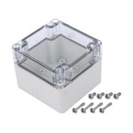 Carcasă Universală Gri 80x82x65mm IK08 | Electronic-mag.ro | Componente Electronice