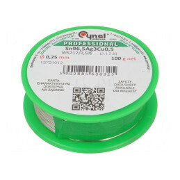Sârmă de Lipit Fără Plumb 0,25mm 100g | Electronic-mag.ro | Componente Electronice