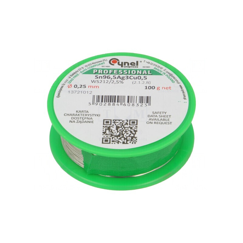 Sârmă de Lipit Fără Plumb 0,25mm 100g | Electronic-mag.ro | Componente Electronice Sârmă de Lipit Fără Plumb 0,25mm 100g | Electronic-mag.ro | Componente Electronice