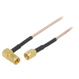 Cablu SMA RG316 1m Tată-Tată | Electronic-mag.ro | Componente Electronice
