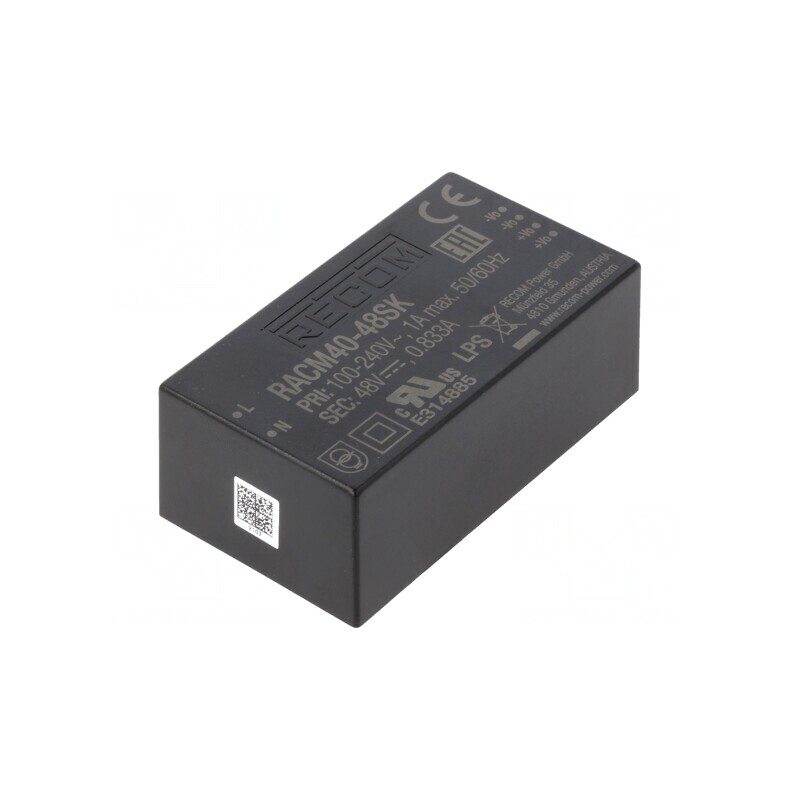 "Alimentator Pulsatoriu 40W RACM40-48SK-T" | Electronic-mag.ro | Componente Electronice