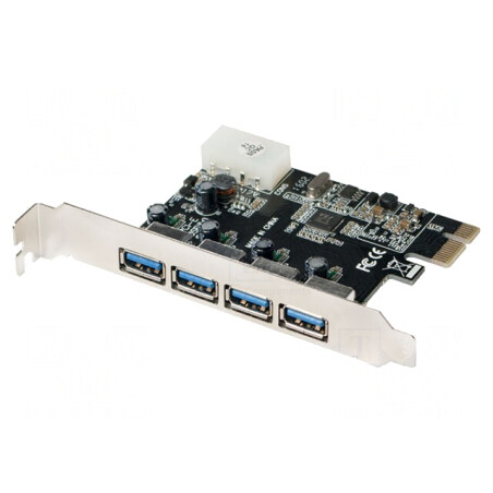 Card Extensie PCIe USB 3.0 x4 Porturi | Electronic-mag.ro | Componente Electronice