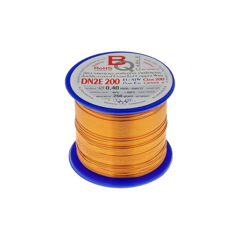Sârmă Dublu Emailată 0,4mm 0,25kg | Electronic-mag.ro | Componente Electronice