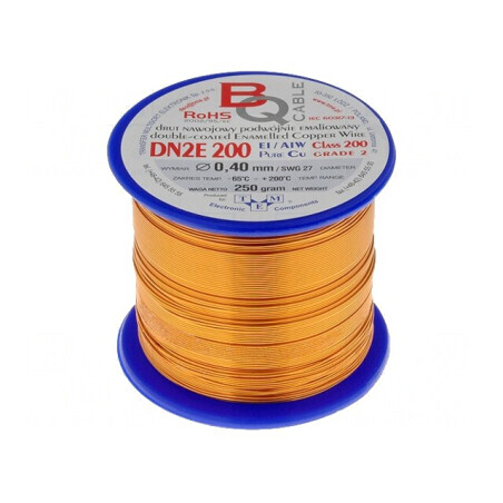 Sârmă Dublu Emailată 0,4mm 0,25kg | Electronic-mag.ro | Componente Electronice