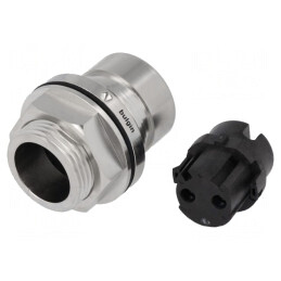 Conector Circular Soclu Mamă 2 Pin Buccaneer 6000 Nichelat | Electronic-mag.ro | Componente Electronice