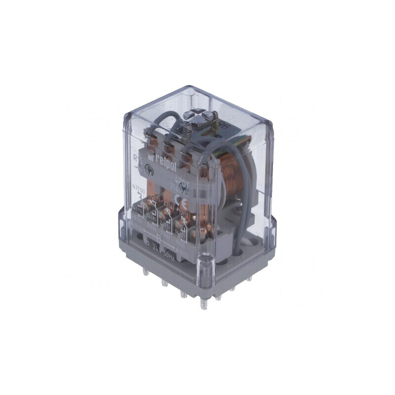 Releu Electromagnetic 4PDT 24VAC 20A | Electronic-mag.ro | Componente Electronice