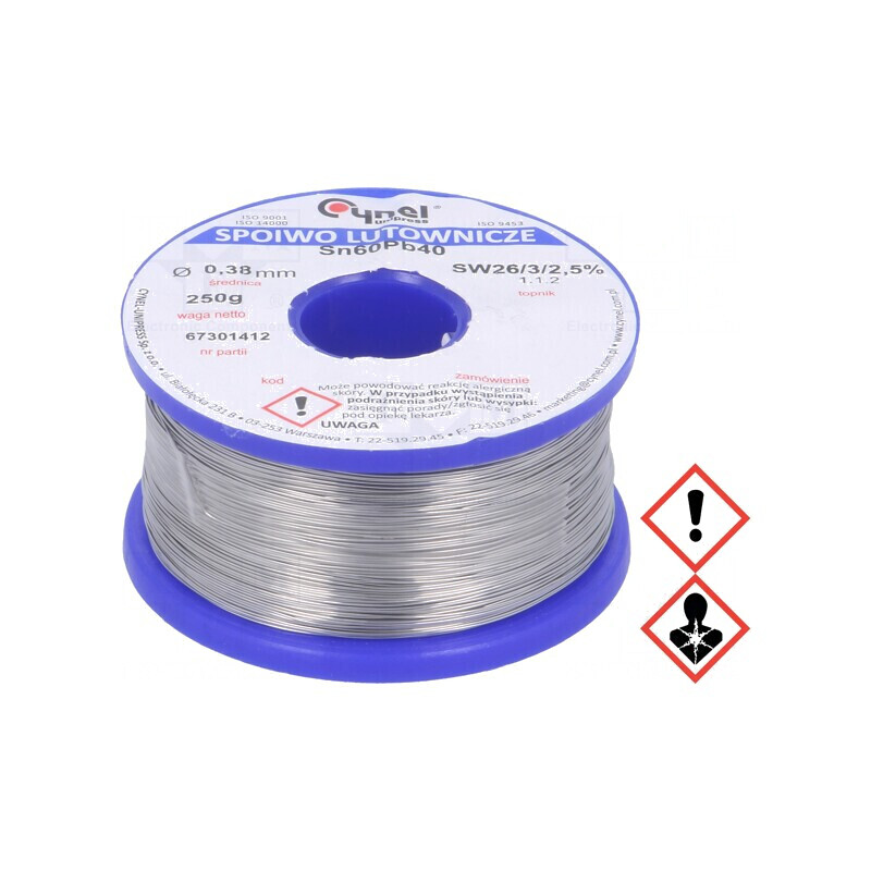 Sârmă de lipit Sn60Pb40 0,38mm 0,25kg cu plumb | Electronic-mag.ro | Componente Electronice