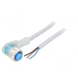 Cablu M12 4 Pin Unghi 5m Mufă 4A | Electronic-mag.ro | Componente Electronice