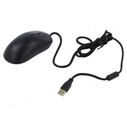 Mouse optic USB cu 7 butoane - negru/roșu | Electronic-mag.ro | Componente Electronice