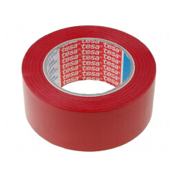 Bandă Autoadezivă de Marcare Roșie 33m x 50mm | Electronic-mag.ro | Componente Electronice