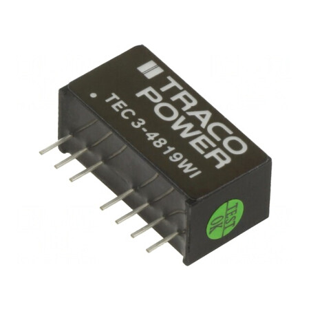 Convertor DC/DC 3W 18-75V la 9V 333mA SIP8 | Electronic-mag.ro | Componente Electronice