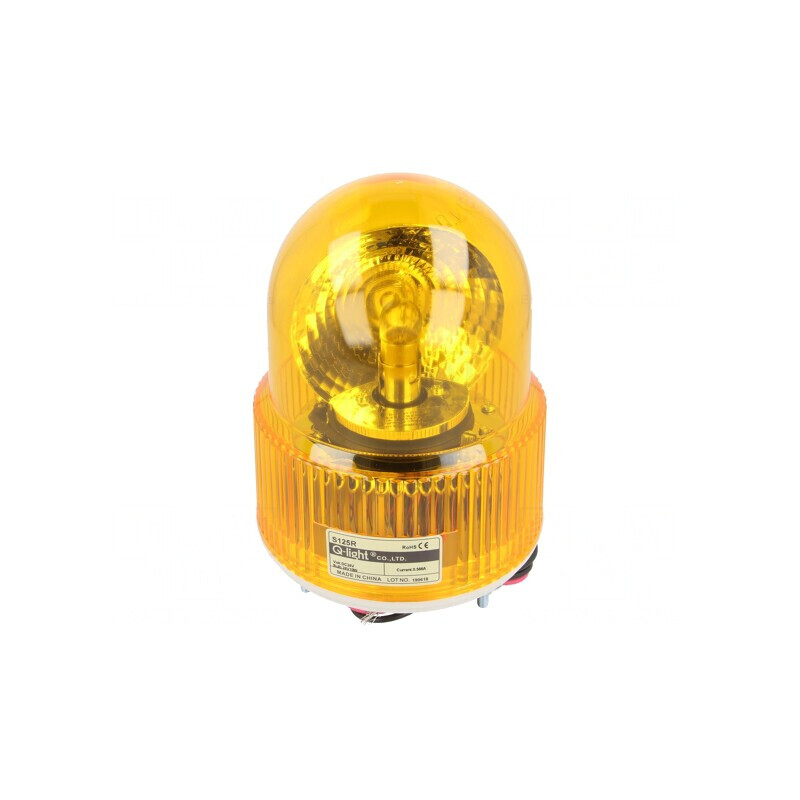 Semnalizator Lumină Rotativă Ambră 24VDC IP44 | Electronic-mag.ro | Componente Electronice Semnalizator Lumină Rotativă Ambră 24VDC IP44 | Electronic-mag.ro | Componente Electronice