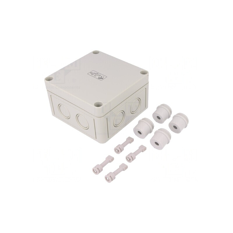 Cutie de conexiuni polistiren 110x110x66mm | Electronic-mag.ro | Componente Electronice