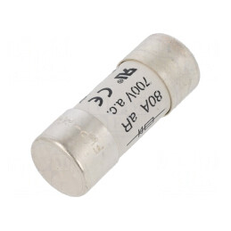 Siguranță ardere rapidă 80A 690V 22x58mm | Electronic-mag.ro | Componente Electronice