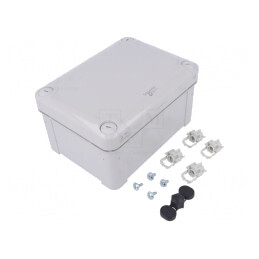 Carcasă universală policarbonat gri 121x164x87 mm | Electronic-mag.ro | Componente Electronice