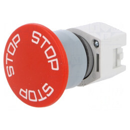 Comutator de Siguranță 22mm Roșu | Electronic-mag.ro | Componente Electronice