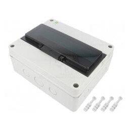 Carcasă pentru aparatură modulară IP65 gri deschis  | Electronic-mag.ro | Componente Electronice