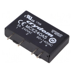 Releu semiconductor 1-fazat 90-140VAC 5A 12-280VAC MCX240A5 | Electronic-mag.ro | Componente Electronice