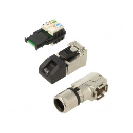 FA RJ45 CAT6A 8P MA RA SHLD IPC AWG22 | 130047-8009