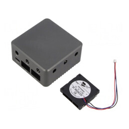 Carcasă aluminiu gri pentru router BPI-R3-MINI | Electronic-mag.ro | Componente Electronice