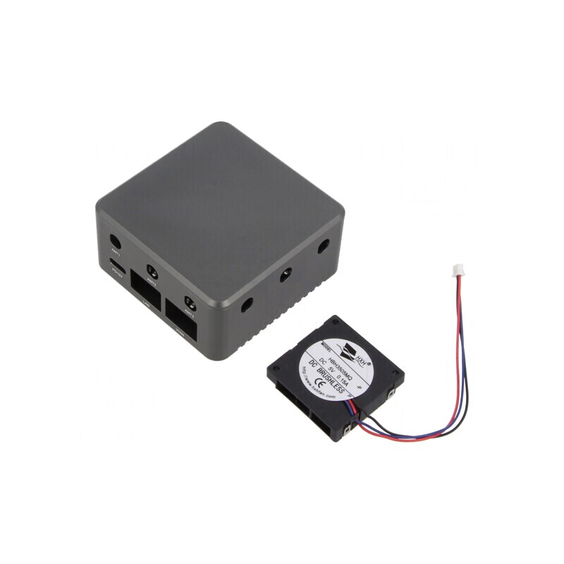 Carcasă aluminiu gri pentru router BPI-R3-MINI | Electronic-mag.ro | Componente Electronice