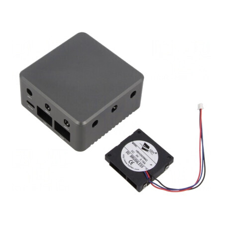 Carcasă aluminiu gri pentru router BPI-R3-MINI | Electronic-mag.ro | Componente Electronice