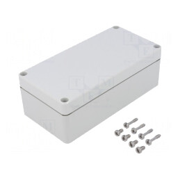Carcasă Universală EURONORD Gri 80x160x55mm IK08 PC | Electronic-mag.ro | Componente Electronice
