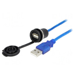 Cablu-adaptor USB A USB 2.0 IP65 1,5m | Electronic-mag.ro | Componente Electronice