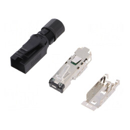 Mufă RJ45 Ecranată Cat 5 8p4c Øcablu 4,5-9mm | Electronic-mag.ro | Componente Electronice