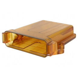 Carcasă Transparentă Galbenă pentru Înșurubare EEC 325X | Electronic-mag.ro | Componente Electronice